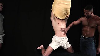 Stable master assesing the mares level of arousal