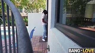 Burglar Diego Perez Gets Caught by Kenzie Love: Punishment Includes Blowjob & Cumshot