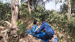 Indian Village Sex Video, Indian Girl Big Boob Press by Her Step Brother in Outdoor Village