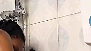 She Uses Big Cucumber to Squirt in Toilet