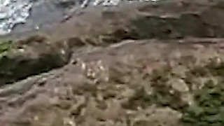 Blonde MILF Drains BBC by Waterfall in Wild Outdoor Sex