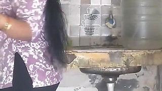 Horny Step Sister Caught in Kitchen - Step Bro Fucks Her Hard While Coo