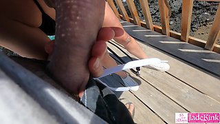 Isabela lookout point sex - Public beach swinger couple fuck and flashing
