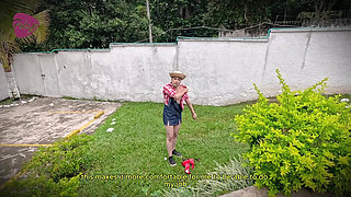 Perv Grandma Hires Young Gardener and Ends up Fucking Him Hard in the Ass