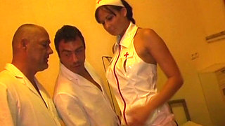 Cum Eating German Nurse Got Fucked by 3 Cocks