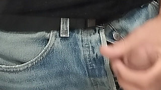 Fetich jeans Levi's masturbation