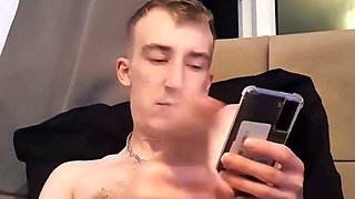 Wanking While Watching Straight Porn