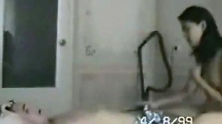 Cheating Asian MILF Caught on Tape with Lover