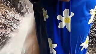 Sri Lankan Natural Girl Bathing