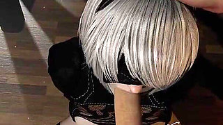2b Yorha Bondage Dildo Double Penetration - Nier Automata