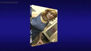 Sexy MILF Wife in Stockings & Heels Teases with No Panties - Big Ass & Shaved Pussy Closeup