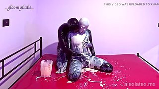 Latex Sex Fetish - Sticky Messy Blowjob & 69 Position with Alex Latex