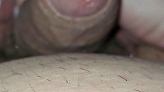 Step mom Stuck with Step son in One Bed starts to handjob his dick