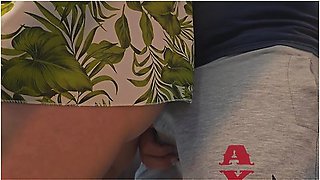 Almost Caught When I Touched A Strangers Boner In A Crowded Bus!! He Filled My Panties With His Cum