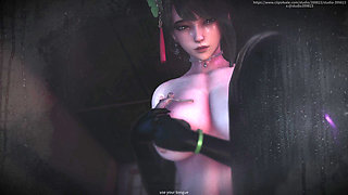 B028 the Slave Is Shrunk and Then Played with by the Asian Goddess' Breasts. Face Sitting, Farting, Tongue Licking, Foot Licking