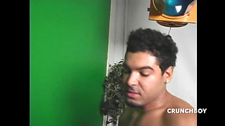 Ebony bitch fucked by muscle Latino