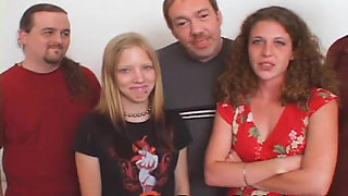 Two College Girls Swap Sperm Gangbang Small Boobies Bitch Fucked Bedroom Babes
