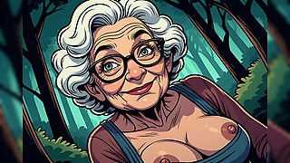 Topless Cartoon Grannies
