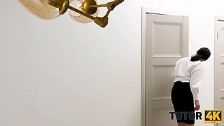 Tutor4k. art tutor receives sincere pleasure thanks to porno with college girl