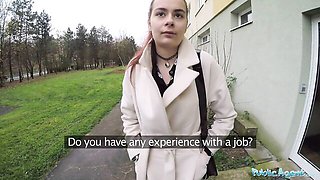Public Agent - shaven pussy clip
