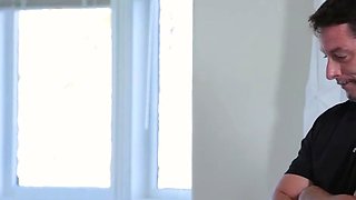 Taboo romance between a towheaded stud and his youthfull