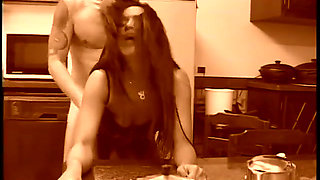 Lusty slut with round ass gets rough doggystyle pounding in office
