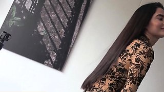 Hot Submissive Latina Gagging On BWC