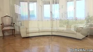 Wife Lina Arian Takes Big Black Cock in Ass While Cuckold Husband Licks Her Pussy