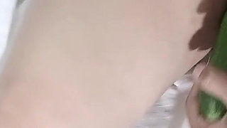 Amateur Desi Pussy Play with Cucumber: Oiled Fingering & Riding Insertion