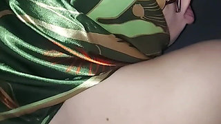 Aunt Anne's Wedding Dress with a Shaved Face