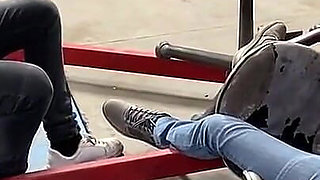 French Pegging - Garage of Humiliation: the Boss Orchestrates a Memorable Punishment with His Dominatrixes