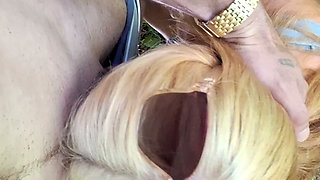 Outdoor Amature American MILF Fucked in Ass by Big White Cock Until He Creampies Her Ass