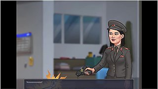 Summertime Saga - Korean Woman Rides Big American Cock ( Kim Scene)