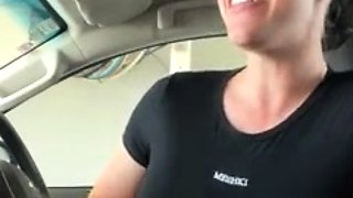 Haydie May Bird Masturbates In The Car Wash