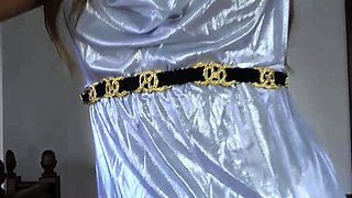 Beautiful blonde nanny and big boobed blonde MILF get pumped