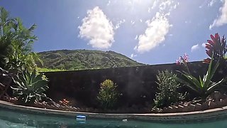 Over/underwater Pool Shots and a Long, Slow-mo Outdoor Shower