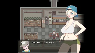 Anime scene with a dildo on the wall, fully uncensored