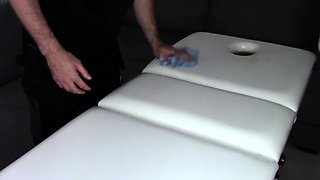 Hardcore massage vid with amazing brunette girl