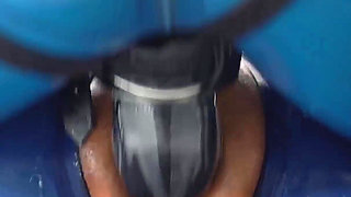 Monster Cock Pegging by Hot Latex Dommes