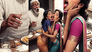Hot Girls Squeezing & French Kissed by Nasty Old Men - Best Old and Young Compilation
