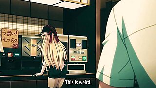 Female orgasm dirt with graceful best girl from Hentai Universe