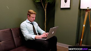 Hunks Destress wt Each Others Gurthie Cocks At Office