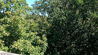 Beating One of Her Tits on Monument