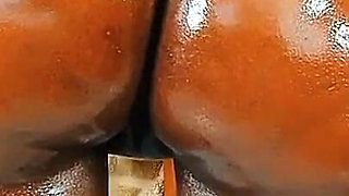 SSBBW Oiled Ass Spread and Pussy Fuck