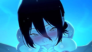 Bomb Girl Reze Teaches How to Swim.