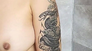 Hard Masturbation in the Bathroom