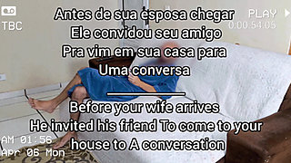 Prank with Wife the Cuckold Left Eater Inside Wardrobe to Get in Together at Sex Time