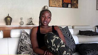 Thick Ebony MILF did work on her casting
