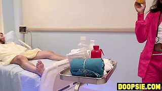 Nicole Kitt, Erica Lauren And Ana Foxxx In Ebony Stepmom Nurses Hump Big Cock Patient