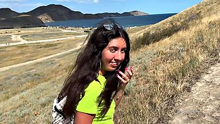 Lesbian Anal Pounding for Hot Brunette in Remote Mountains